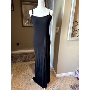 Skims Black Maxi Dress